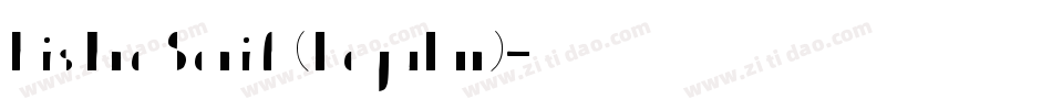 Bistro Serif (Regular)字体转换